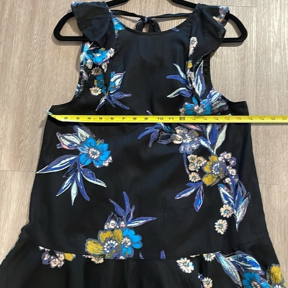 Free People Women Summer in Tutlum Tunic Small Black Coastal Longline Lagenlook - Picture 12 of 15